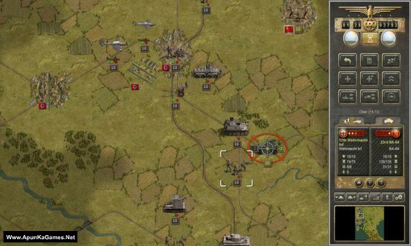 Panzer Corps: U.S. Corps Screenshot 1, Full Version, PC Game, Download Free