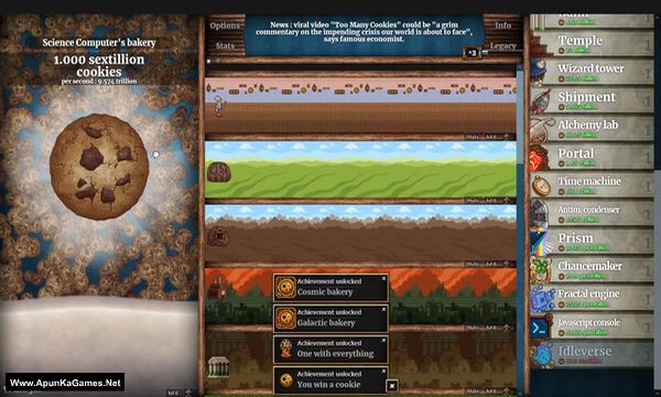 Cookie Clicker Screenshot 1, Full Version, PC Game, Download Free