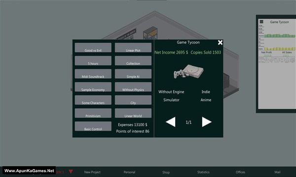 Modern Game Tycoon Screenshot 2, Full Version, PC Game, Download Free