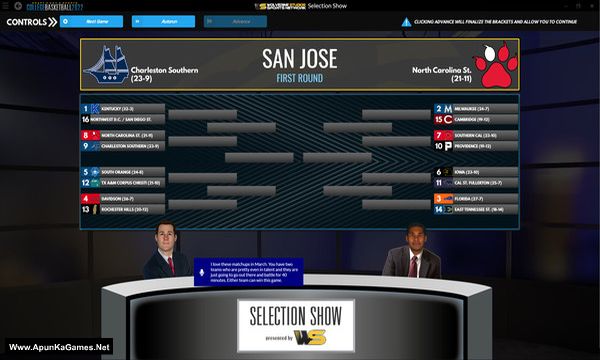 Draft Day Sports: College Basketball 2022 Screenshot 1, Full Version, PC Game, Download Free